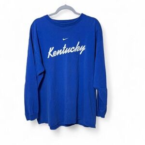 Nike blue Kentucky long sleeve shirt Size XL #NCAA #basketball